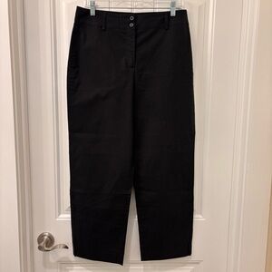 Ann Taylor Y2K Women’s Black Cropped Cotton Stretch Pants Size 12